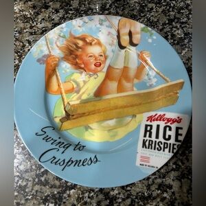 Kelloggs Rice Krispies Retired Plate
“Swing to Crispness”